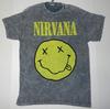T-shirt Lavata Grafica Smiley Nirvana Nuova