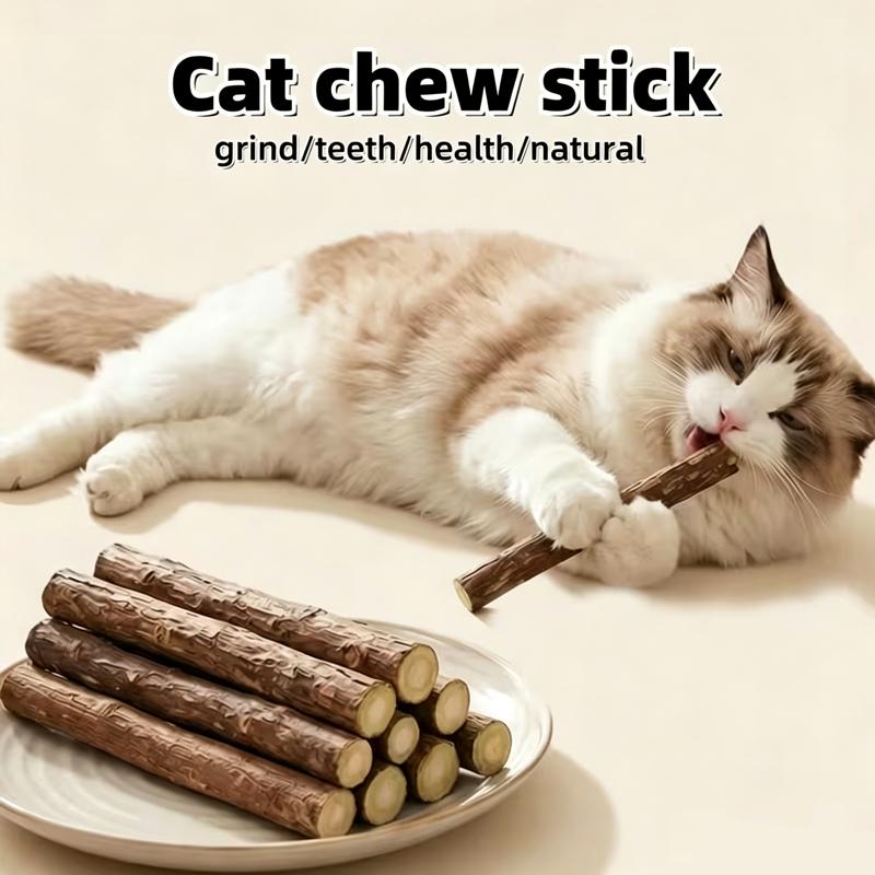 15 Stück Natürliches Matatabi Katzen Katzenminze Spielzeug Kätzchen Molaren Kauknochen Haustier Zahnreinigung Katzen Leckerli Spielzeug Actinidia Silberwein Haustierprodukte
