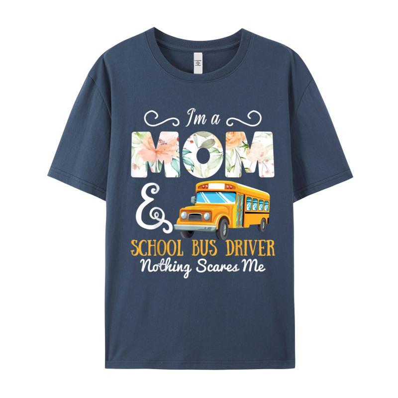 Funny School Bus Driver Gift Tshirts Short Sleeve Classic Unisexs Summer Tops Tees Family Tee Shirt O Neck 100 Cotton Fabric