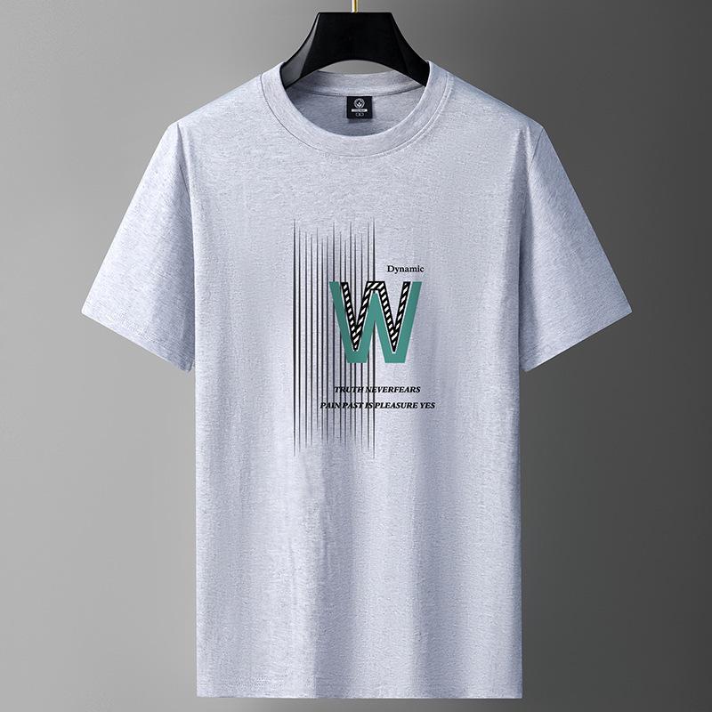 Men's Cotton Short-Sleeve Loose-Fit T-Shirt – Casual Handsome Style