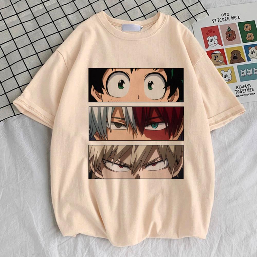 My Hero Academia shirt girl Psychedelic Graphic Punk 2000s t shirt Gothic kawaii Y2k harajuku 2000s 80s