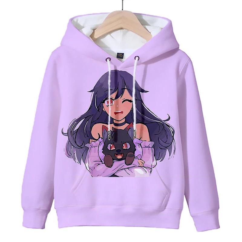 3D Hra Aphmau Potisk Mikina s Kapucí Dětské Mikiny s Kapucí Kreslené Anime Mikiny Jaro Podzim Dětské Oblečení Harajuku Mikiny Přes Hlavu
