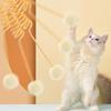 Interactive Cat Toy Funny Cat Stick Plush Spring Ball Self-Hey Hanging Door Kitten Toy Teaser Cat Wand With Bell Pet Accessories