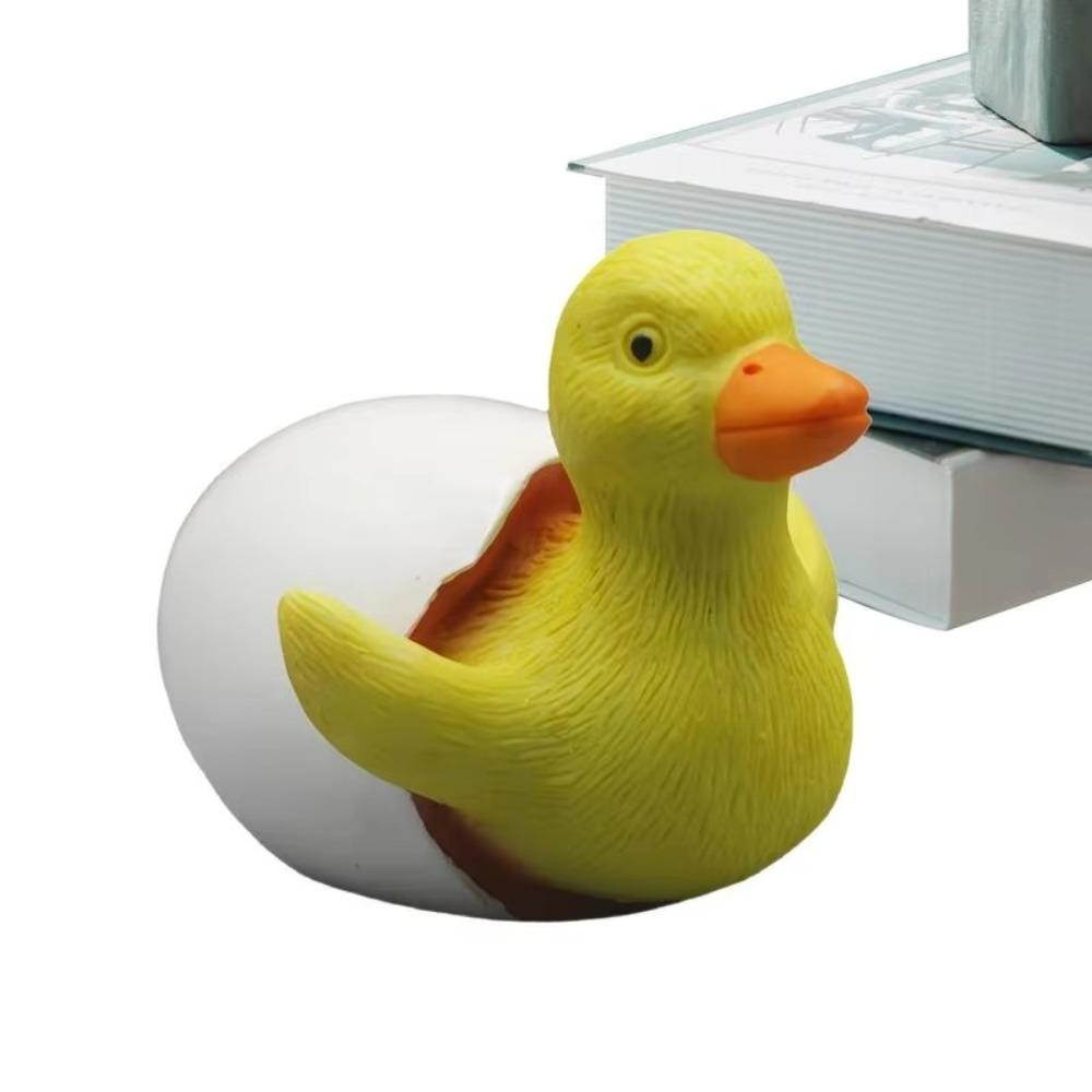 Handicraft Little Duck Figurine Resin Crafts Hatching Duckling Ornament  Home Desktop Decoration