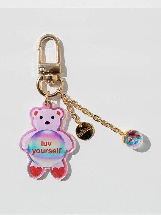 Luvinball Herzschlag Schneeball Initial Schlüsselanhänger