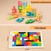 Montessori Geometric Shape Matching Blocks: Develop Hand-Eye Coordination & Logical Thinking in Kids
