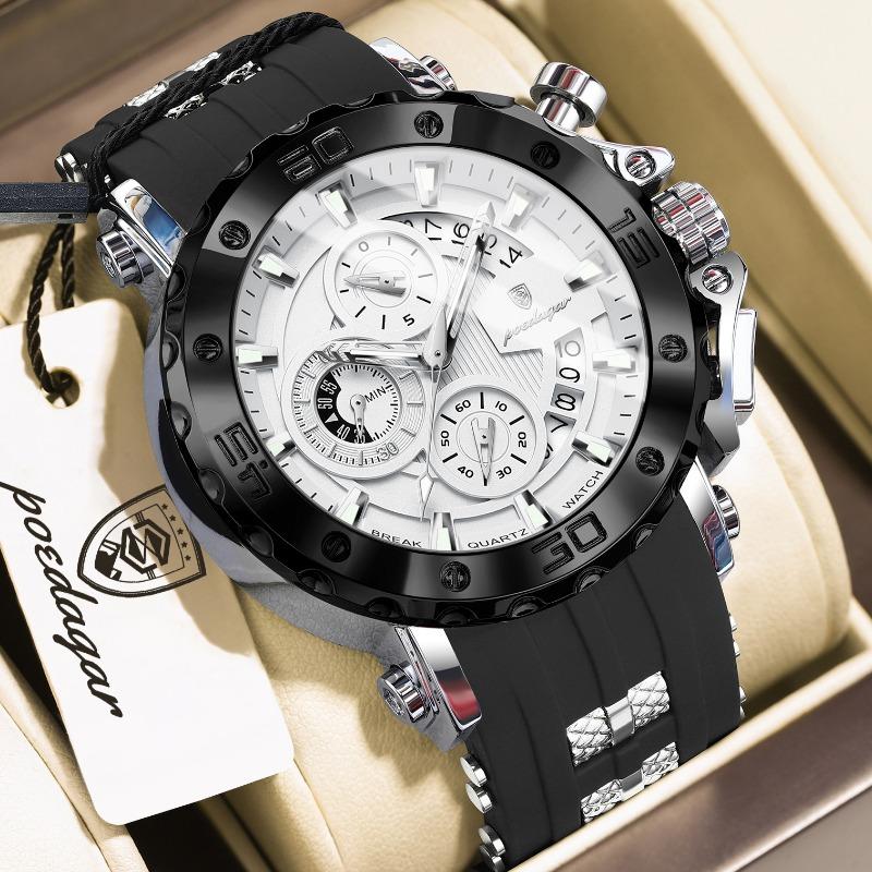 Top Brand Multi-function New Men's Watch Chronograph Luminous Quartz Fashion Watch