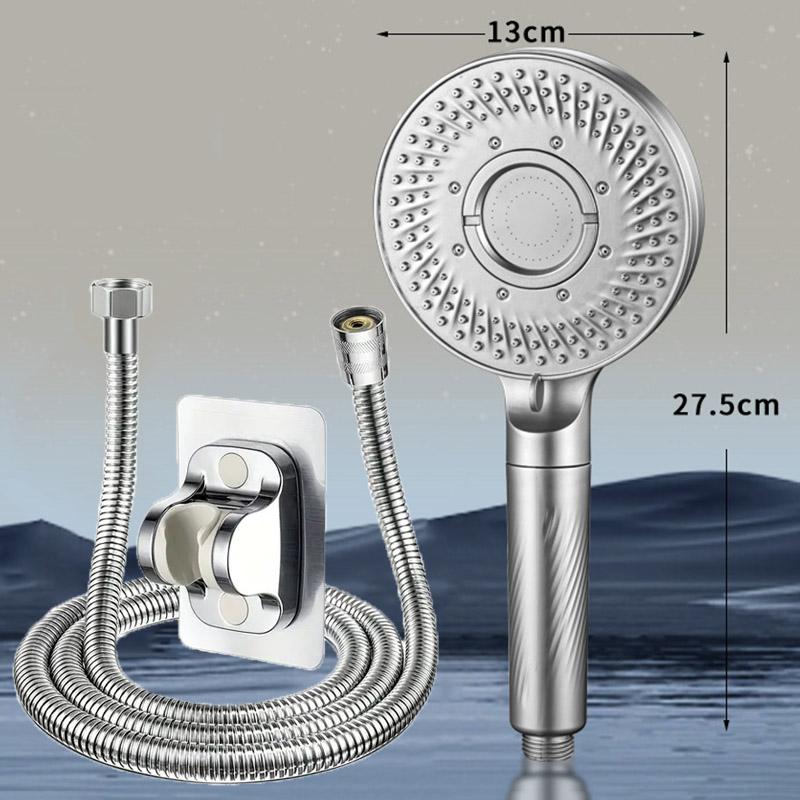 5-speed boost filter rain shower large panel handheld shower head bathroom accessories super strong