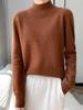 2024 A/W Women's Solid Color Wool Half-High Neck Sweater