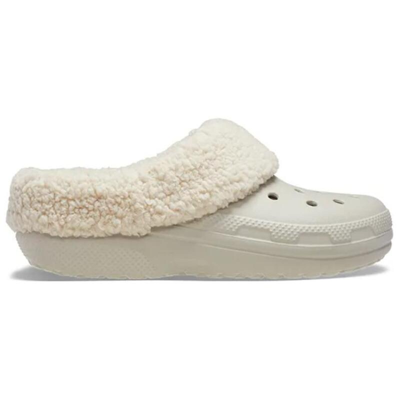 Crocs Classic Flower Roll Hole Shoes Unisex Grey