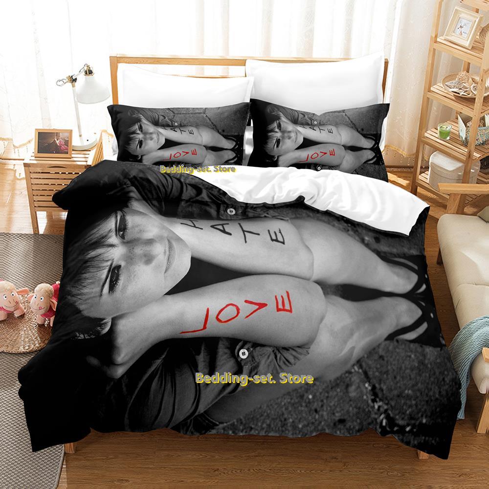 Comforter Dark Emo Bedding Set Single Twin Full Queen King Size Bed Set Adult Kid Bedroom s 3D Print Anime Bed