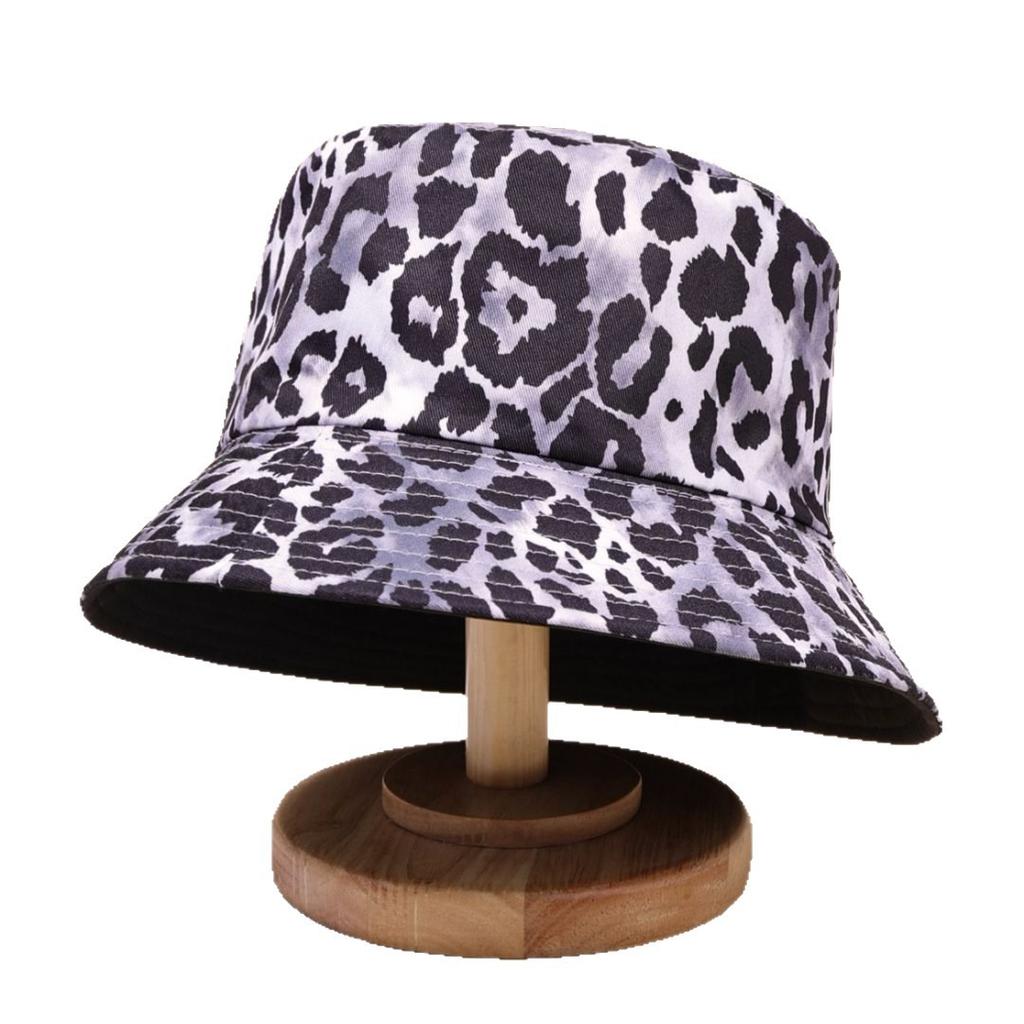 Spring And Summer Sun Hat Fashionable Versatile Face Bucket Hat Leopard
