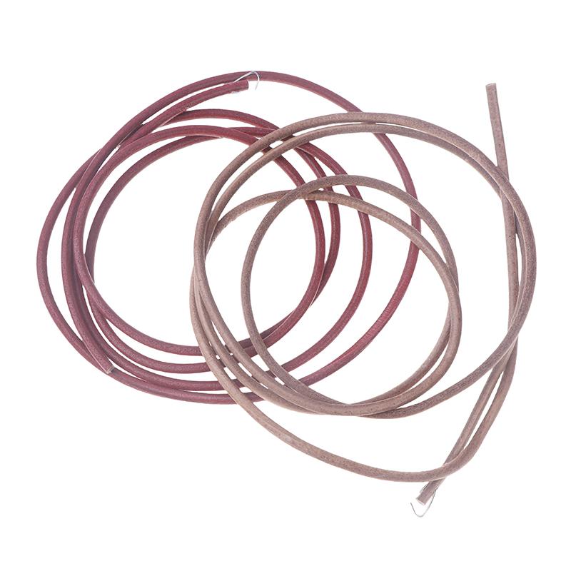 1Pc 183Cm Leather Belt Treadle Parts With Hook 3/16" 5Mm Easy Installment For Household Old Sewing Machines Accessory