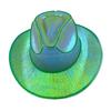 Cowgirl Hat Wireless Disco Luminous Colorful LED Glowing Light Bar Cap Unisex Hip Hop Style Bachelorette Party Supplies Flashing