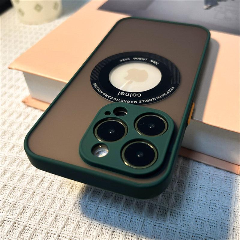 Luxury Matte For Magsafe Magnetic Wireless Charging Case for IPhone 14 13 11 12 Pro Max Plus Shockproof Transparent Cover