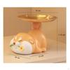ShibaType Dog Tray Cute Figurine with Decorative for Entryway, Desk, Bedside