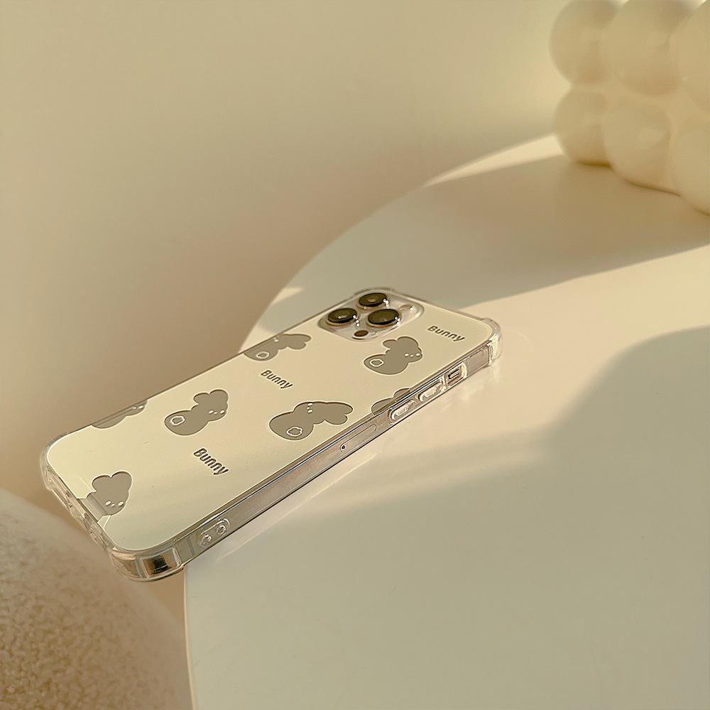 Mirror Rabbit for IPhone15 for Apple Phone Case 17 Creative 12X/8 for 14pro Max Set