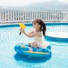 Baby learns to swim inflatable seat with handle and interactive swimming ring with water gun