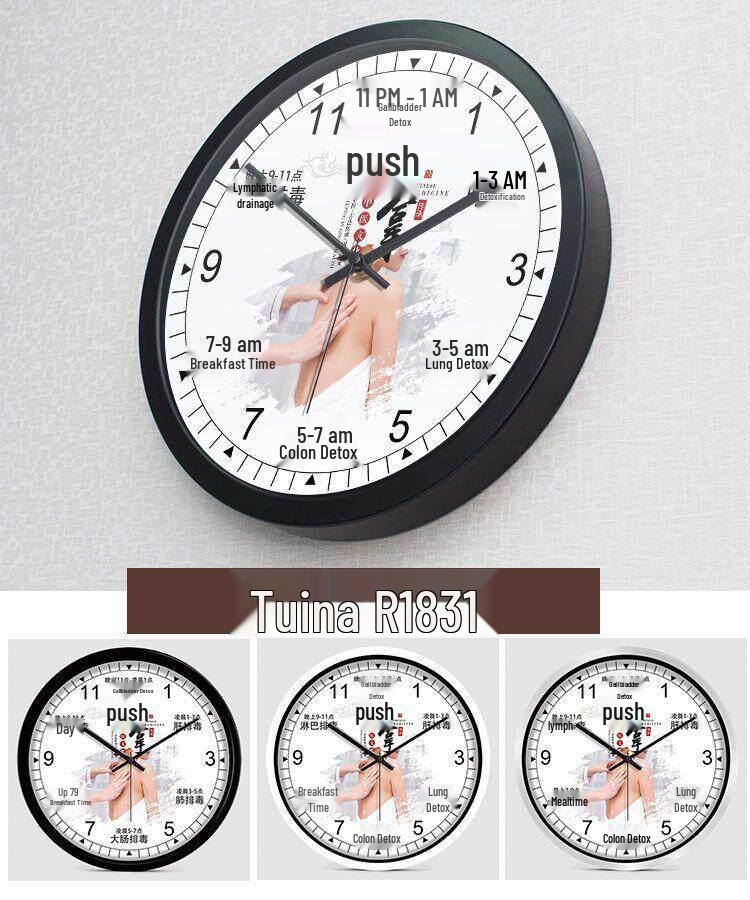 Health Club & Beauty Salon Silent Wall Clock for SPA and Therapies