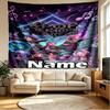 Custom Name Personalized Demon Hunters Kpop Print Tapestry, Wall Art Decor, Bedroom, Dorm, Apartment, LivingRoom, Party Backdrop, Gift for Birthday