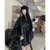 Amerikanischer Stil Mode Vintage Biker Lederjacke für Damen Herbst Lockerer Schnitt Vielseitig Trendig Lässige Oberbekleidung