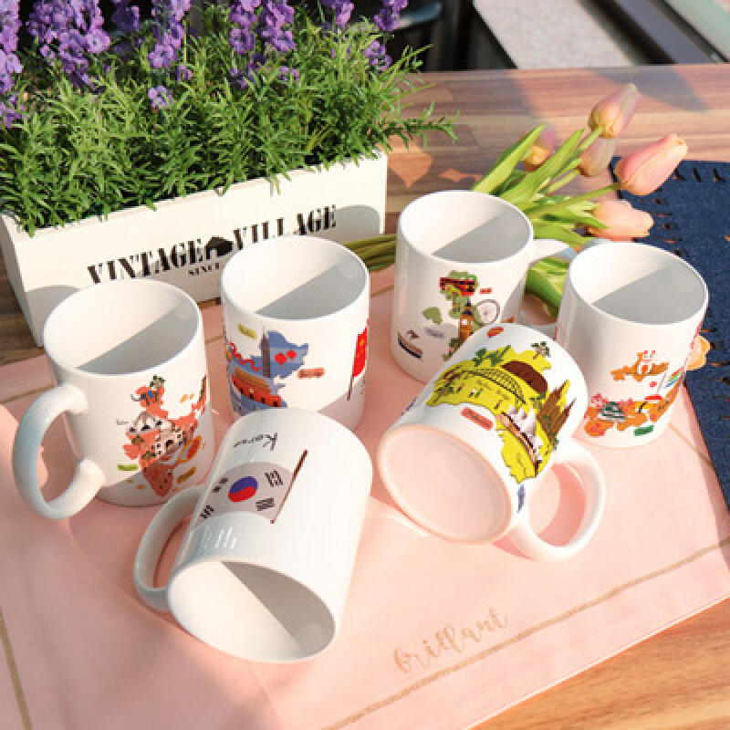 cg967-Дизайнерская кружка 6 шт.-Путешествие по миру 4