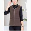 Fur Integrated Granular Fleece Vest Women's Western Style Autumn and Winter Fashion Granular Fleece Waistcoat Outer Wear Vest Outer