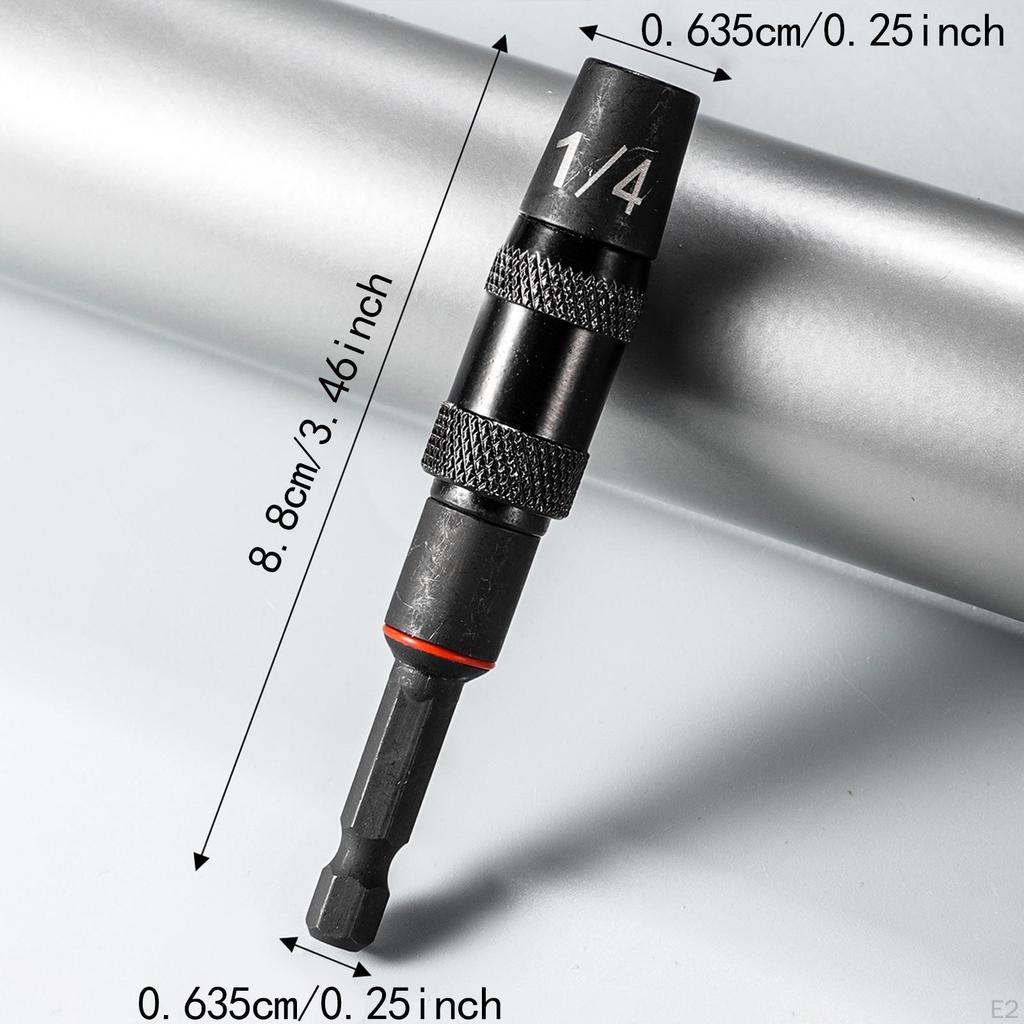 Pivoting Bit Tip Holder Accessories 6.35mm Hex Durability for Tight Space or Corners Flexible Quick