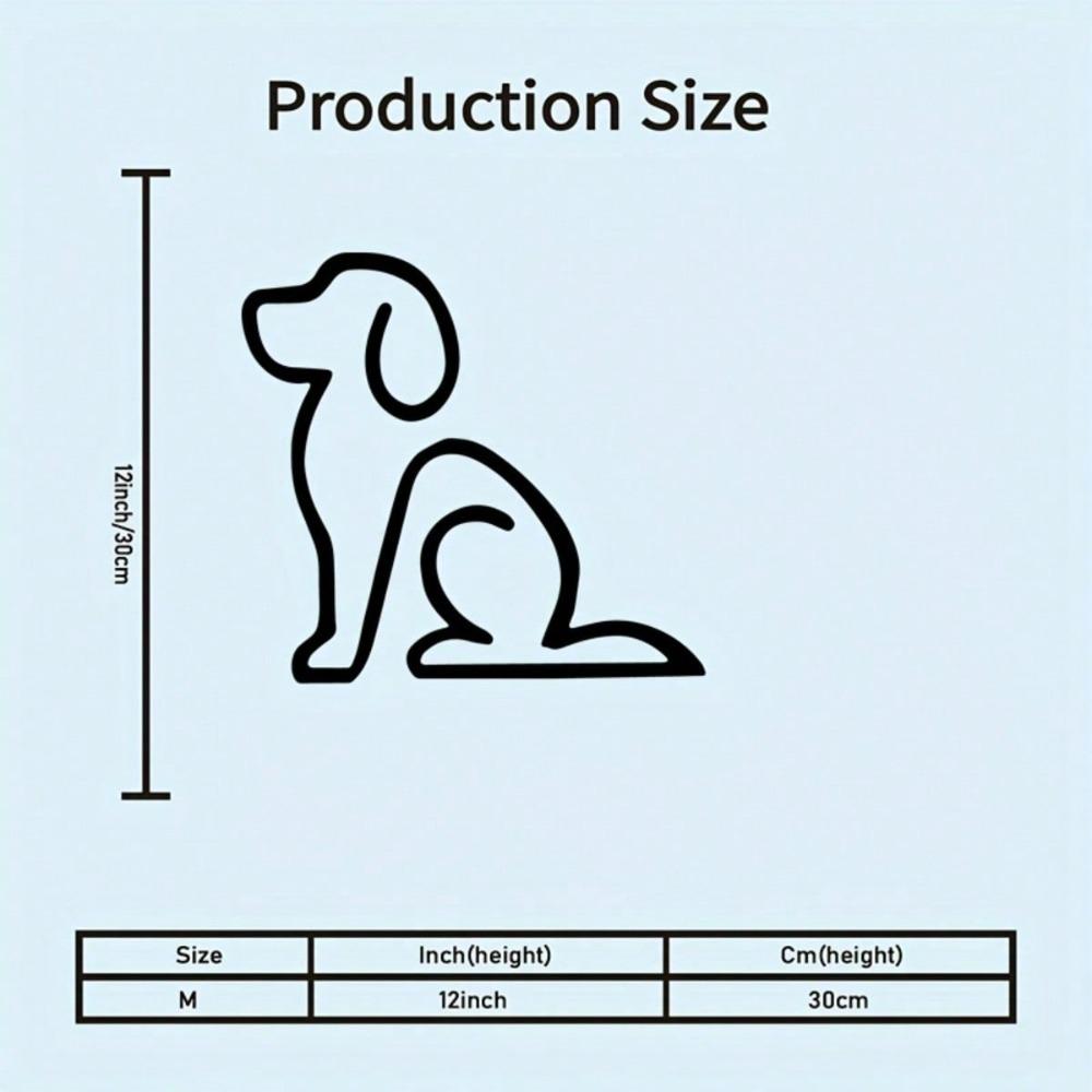 Metal Wall Art Sitting Dog Plaque Black Line Art Decor for Home Indoor Outdoor Gift Pet Lovers