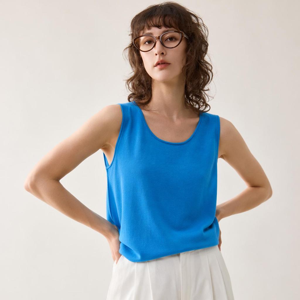 Versatile Round Neck Fine Wool Long Sleeve Base Layer Top