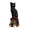 Mysteriöse Skelette Dekorative Figuren Tiere Katzen Und Krähen Statuen Ornamente Harzhandwerk Schreibtischdeko Wohnaccessoires