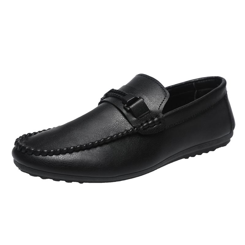 Men's breathable loafers, large-sized banquet designer leather shoes, lightweight business casual shoes
