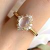 PANJBJ Anello Geometrico in Argento Sterling 925 con Giada di Hotan per Donna Ragazza Regolabile Gioielli Delicati Retrò Regalo di Compleanno Dropshipping