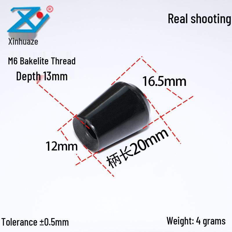 Rod-Type Fixed Grip Handle with Inner Thread Copper Tooth – Bakelite Handle, Sizes M5 to M16