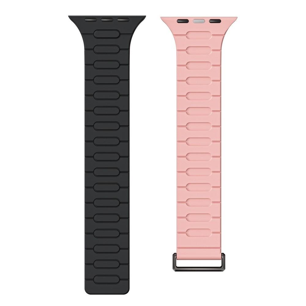 Silicone Smart Watch Band 42/44/45/49MM Magnetic Closure Belt Strap 38/40/41MM for Appl Watch Series 11/10/9/8/7/6/Ultra 3/SE 3