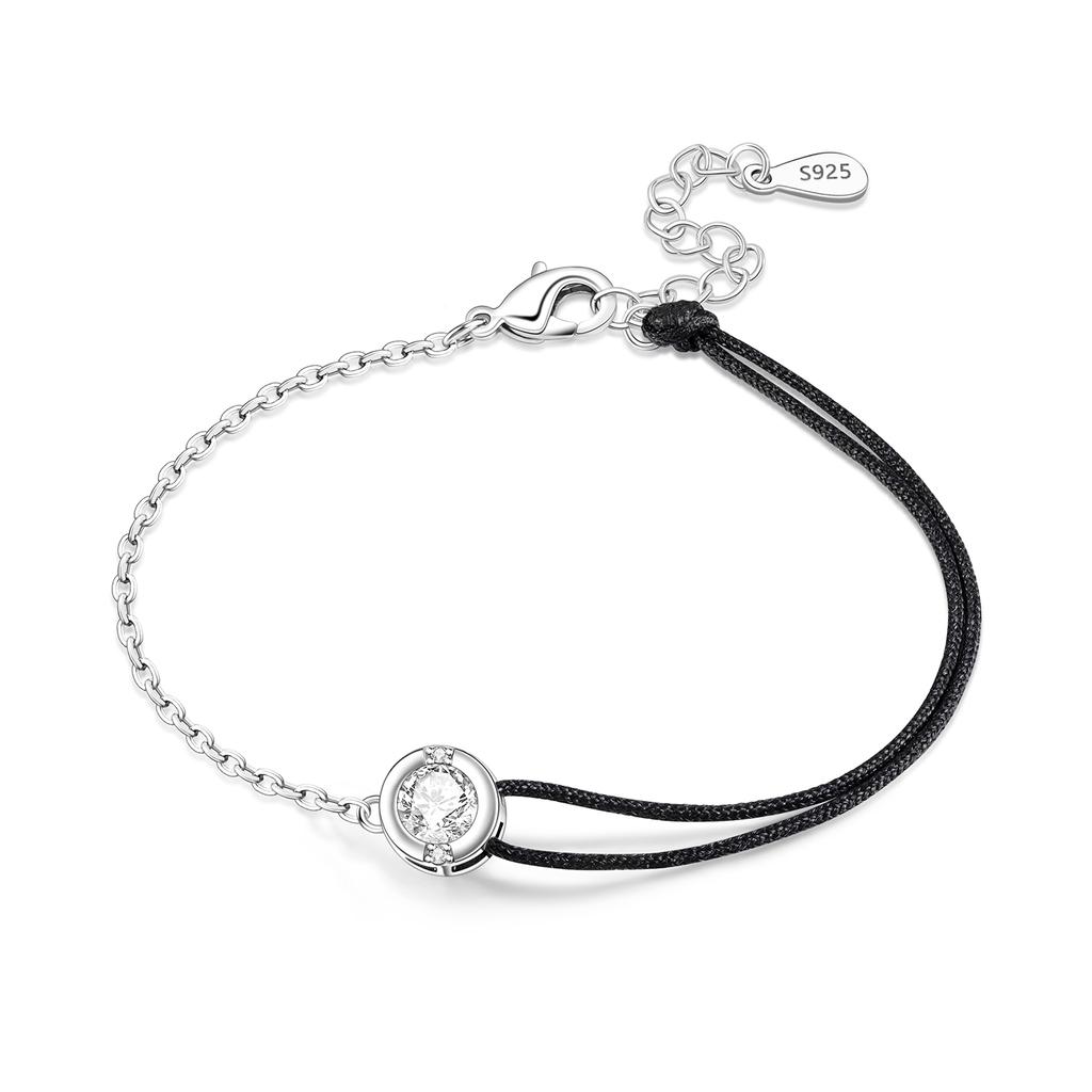 New 925 Silver Exquisite Golden Starry Bracelet Chain Link Women Bracelet Birthday Festival Jewelry Gifts