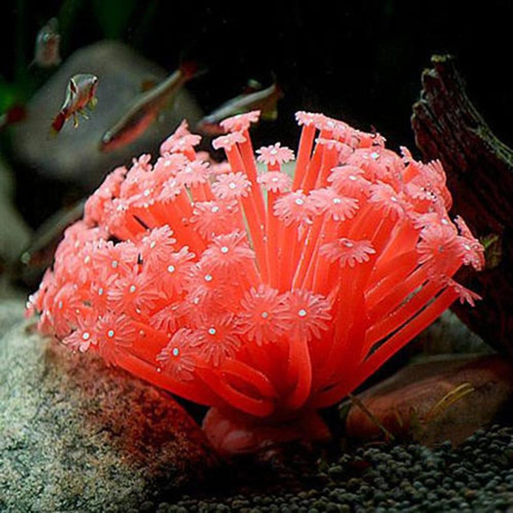 Künstlicher Seeigelball aus Silikon für Aquarien, Anemonen, mehrfarbig, imitierte Korallenornamente für Aquarien, Aquarium-Dekoration