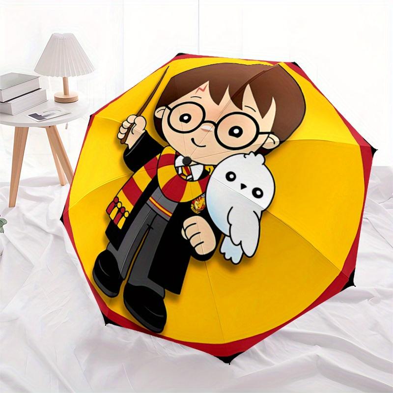 1pc Harry Potter Automatic Opening/closing Umbrella, Compact Travel Umbrella - - Festive Accessory, Sturdy Ribs Yy250807111