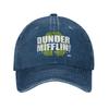The Office Dunder Mifflin Recycle Logo Baseball Caps Vintage Distressed Washed TV Series Headwear Unisex Outdoor Hats Cap