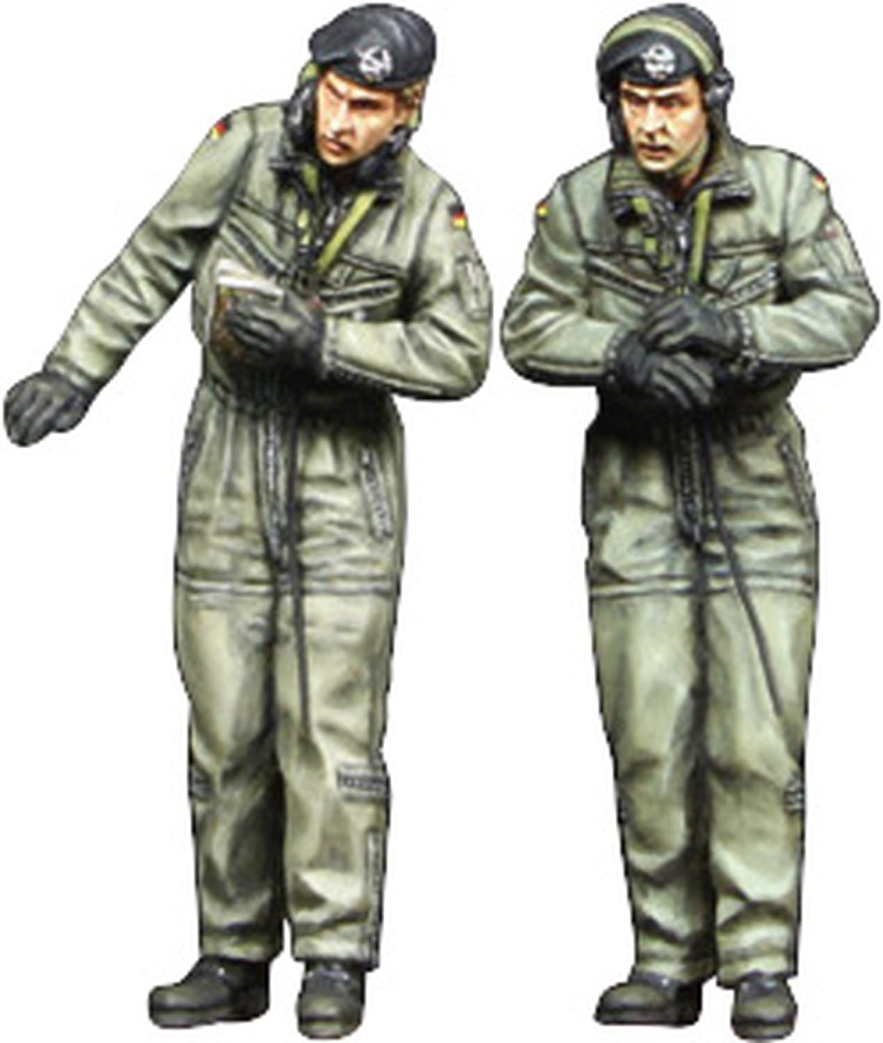 

Valkyrie Miniature 1/35 Scale Resin Kit of Modern West German Tank Crews (1970s-1980s), 2 Figures and 1 Bust, VM35006