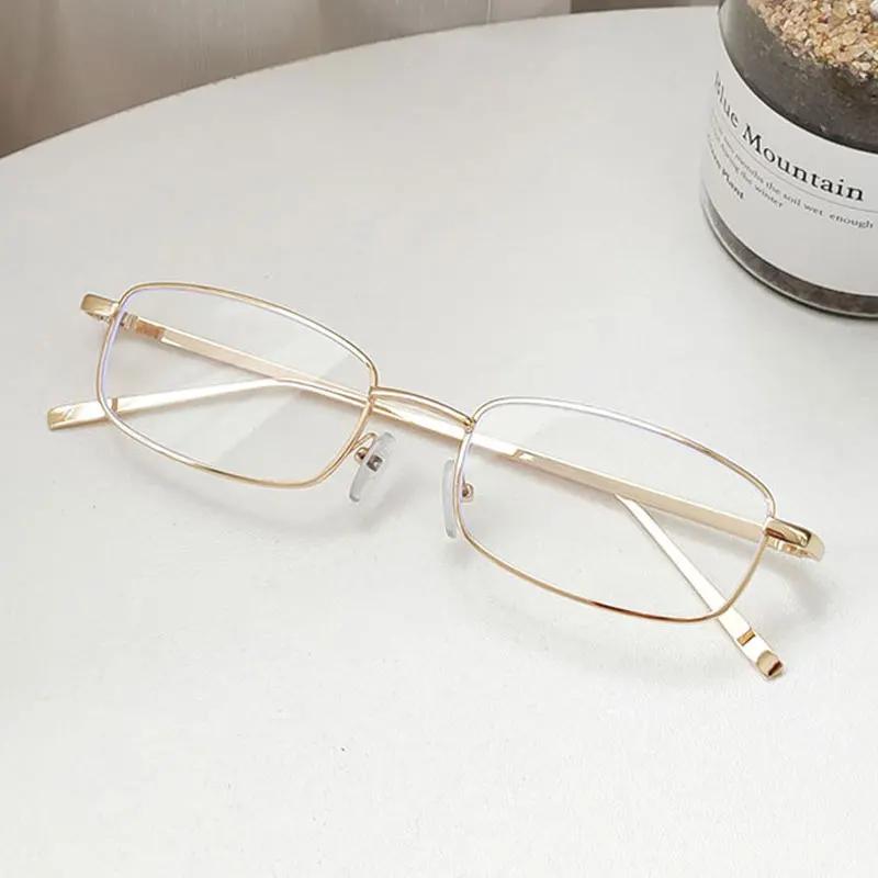 Fashion Small Rectangle Sunglasses Men Women Vintage Square Driving Sun Glasses Luxury Brand Metal Frame Eyewear