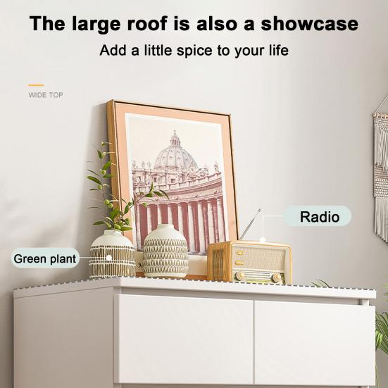 White Dresser Dresser, Bedroom & Chests of Drawers, Tall with Shelf Vertical Standing Chest 6 Wood Large for Closet,