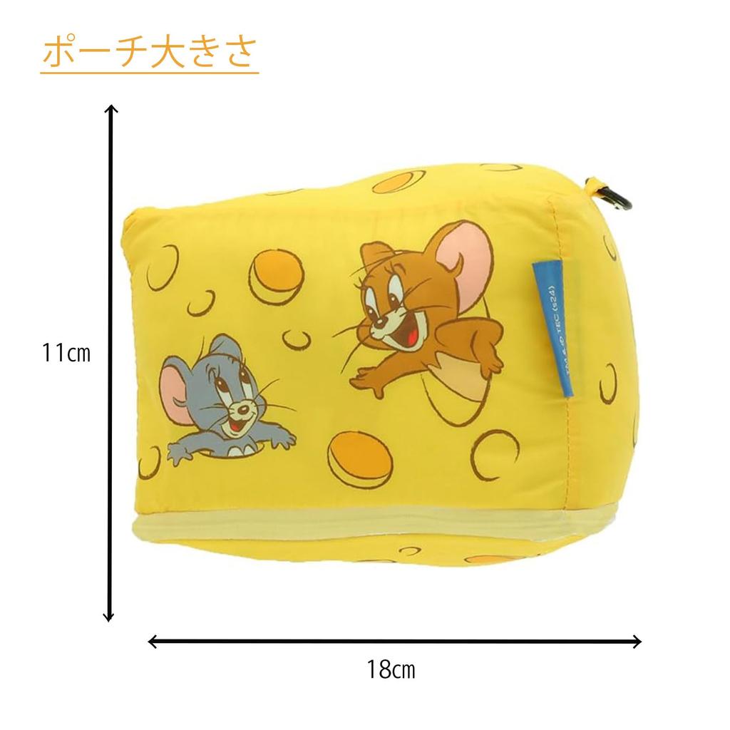 Marushin Tom Jerry Many Cheese Blanket with Cute and Made with Mitt Stylish Winter Product 4105085500 & Pouch, Fluffy, Fabric, Item, Number