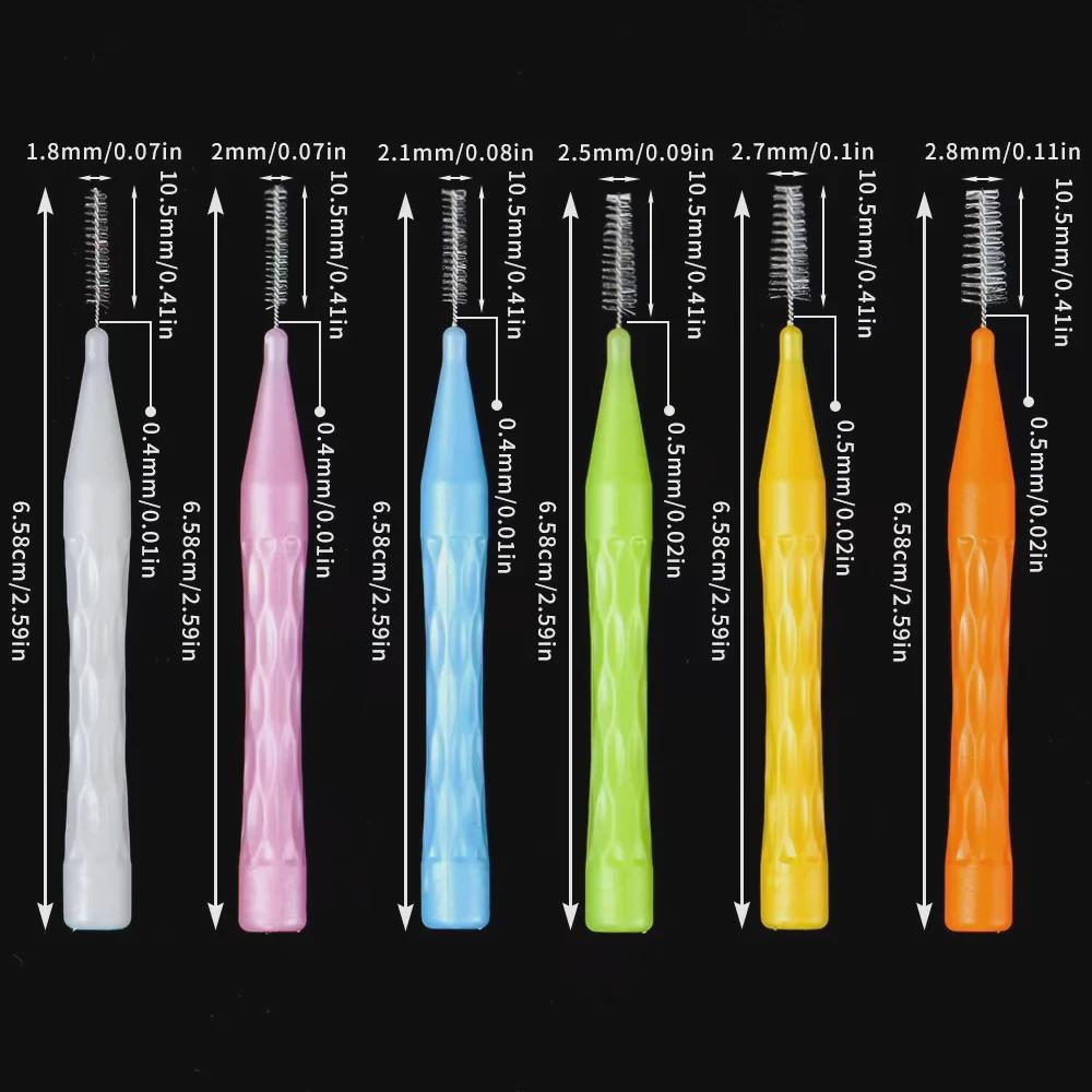Kieferorthopädische Interdentalbürsten Typ I (10er-Pack) zur Zahnspangenreinigung