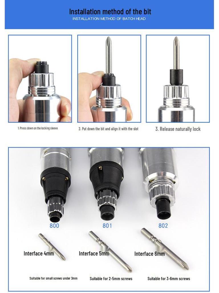 220V Electric Screwdriver for Home & Device Repair - Straight Handle for Phones & Laptops
