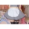 [Clear Stone] Lyrical Palette Cosplay Checkered Nurse Maid Women's Black