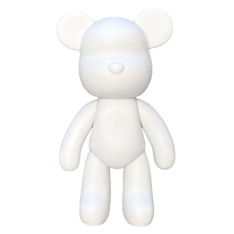 Fluid Bear White Embryo Craft DIY Material Kits Colouring Dolls Boys and Girls Toys  Acrylic Paints Set Craft Paint