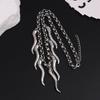 Punk Aesthetic Titanium Steel Cone Pendant Necklace Cool  Accessories Geometric Neck Chains Goth Grunge Rock Jewelry Gift