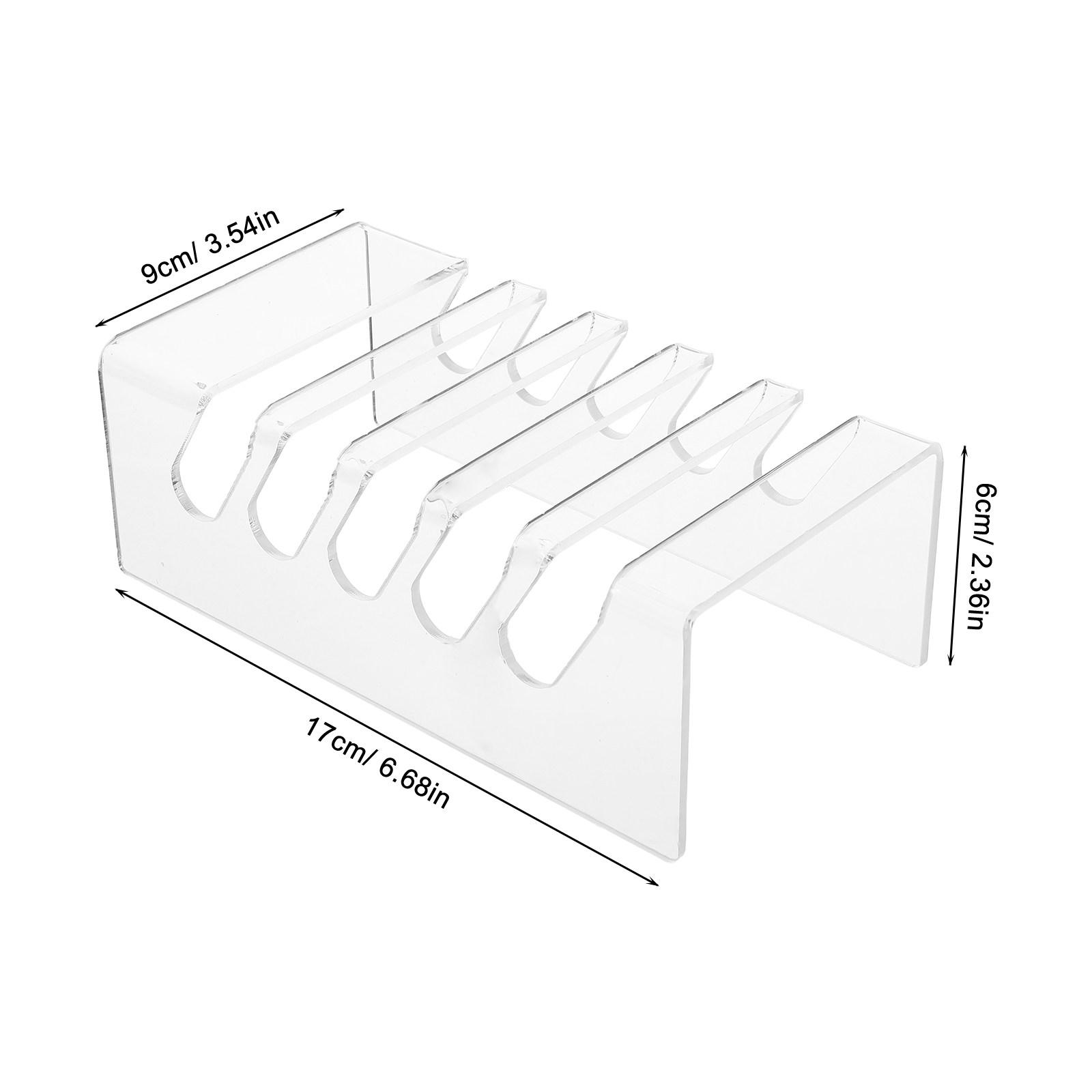 

Desktop Cell Phone Holder Acrylic Transparent Stand for Office Desk Phone Display Rack Meeting Room Mobile Organizer Box небесно-голубой