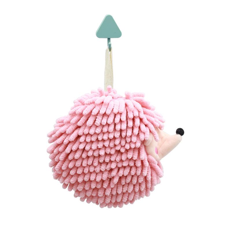 Cute Cartoon Hedgehog Chenille Hanging Hand Towel